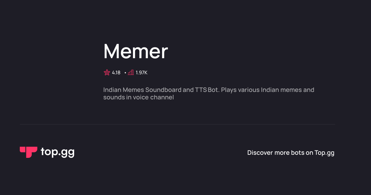 Add Memer Discord Bot | The #1 Discord Bot and Discord App List
