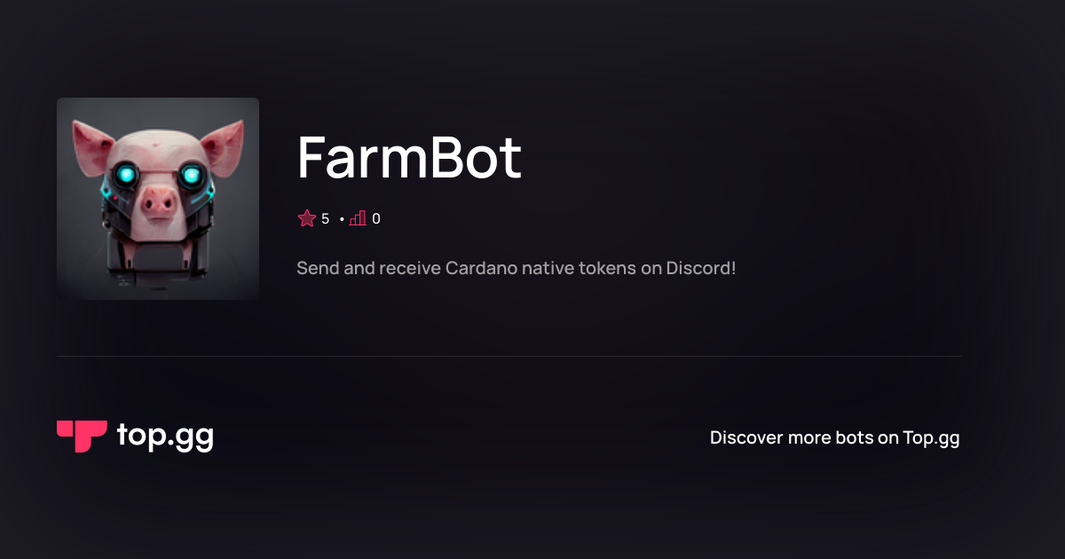 Add FarmBot Discord Bot | The #1 Discord Bot and Discord App List
