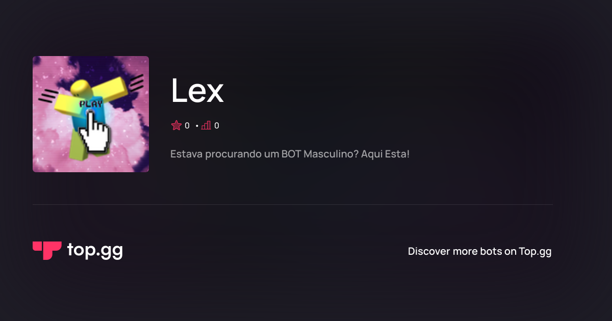 Voting for Lex | The #1 Discord Bot and Discord App List