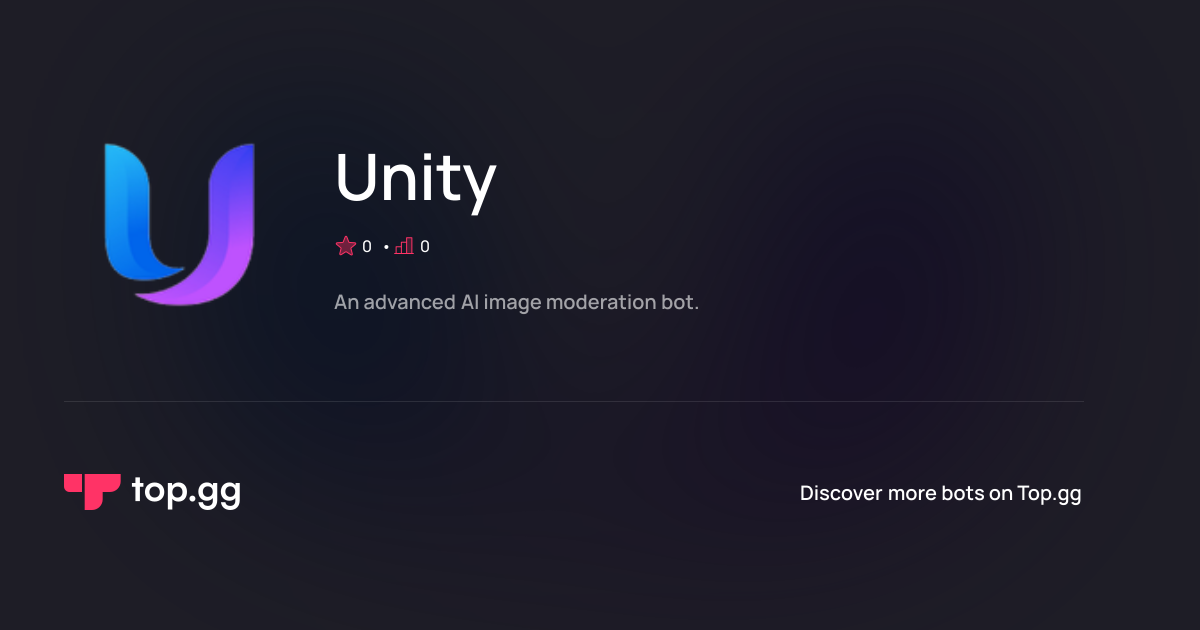 Add Unity Discord Bot | The #1 Discord Bot and Discord App List