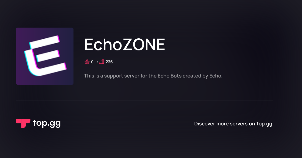 Join EchoZONE Discord Server | The #1 Discord Server List