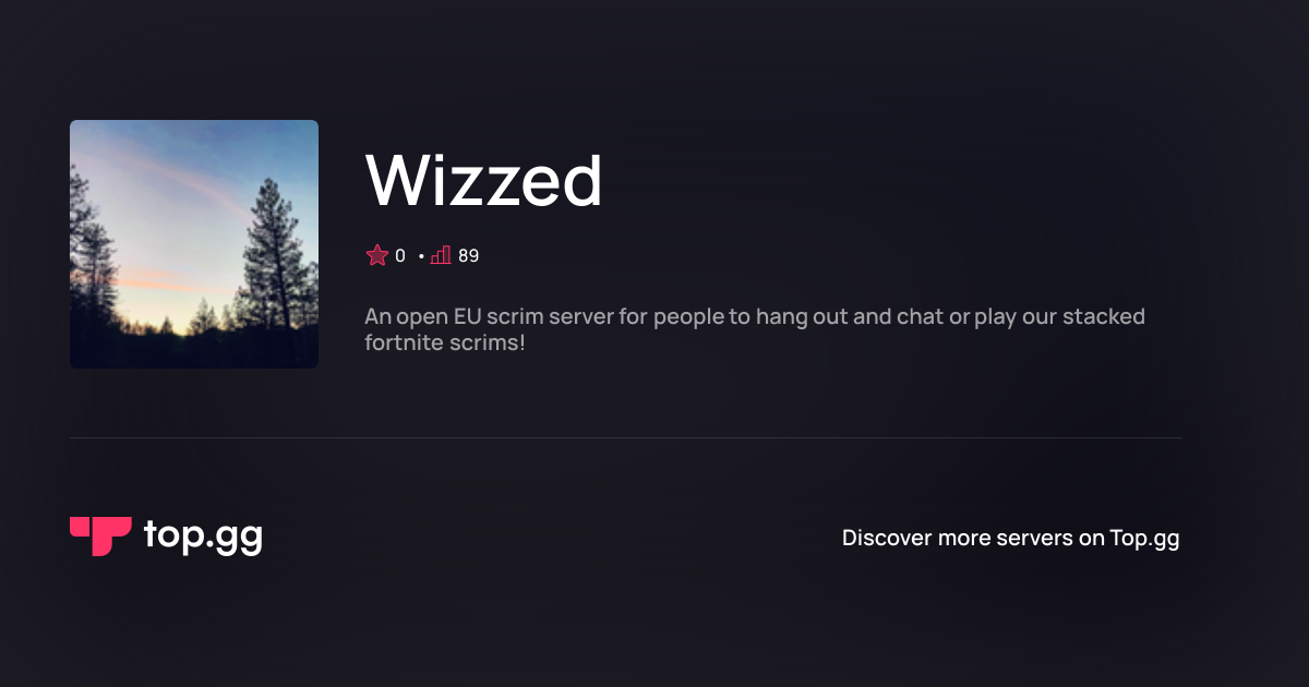 Join Wizzed Discord Server | The #1 Discord Server List