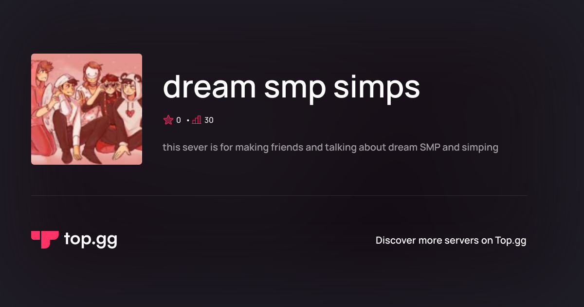 Join dream smp simps Discord Server | The #1 Discord Server List