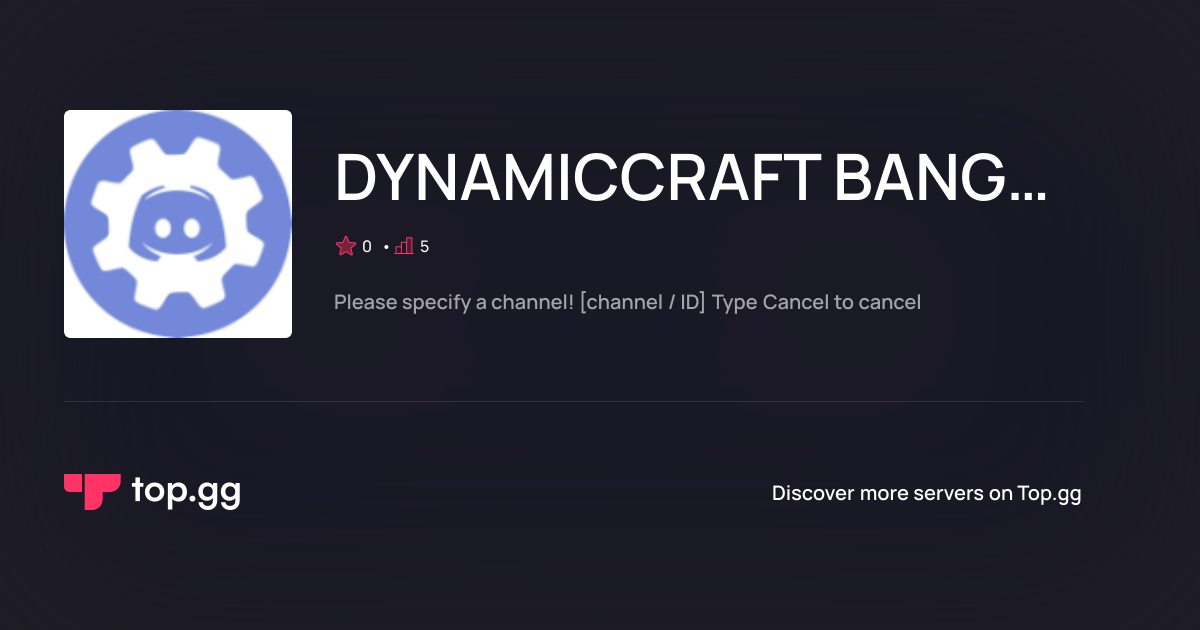 Join DYNAMICCRAFT BANGLADESH's Test Discord Server | The #1 Discord ...