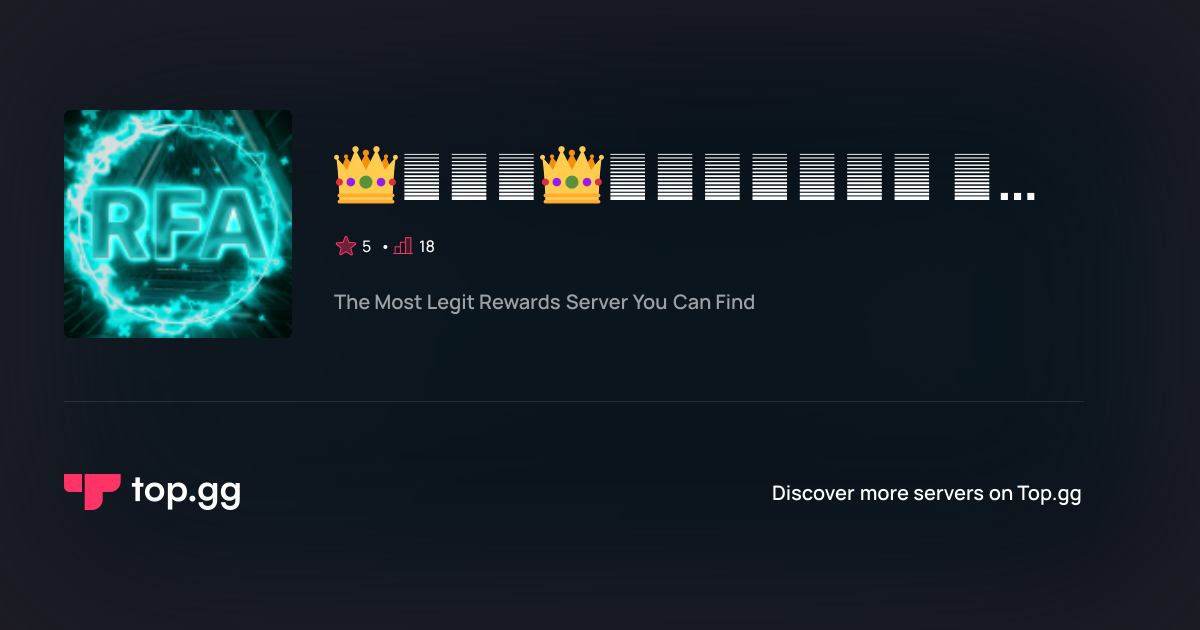 Join 👑𝓡𝓕𝓐👑ℝ𝕖𝕨𝕒𝕣𝕕𝕤 𝔽𝕠𝕣 𝔸𝕝𝕝 (𝔹𝕣𝕒𝕟𝕔𝕙 𝟚) Discord Server | The #1 Discord ...