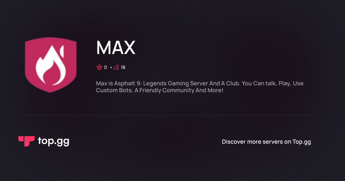 Join MAX Discord Server | The #1 Discord Server List