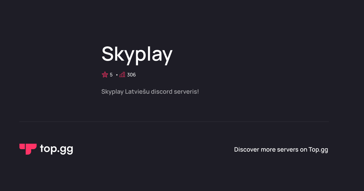 Join Skyplay Discord Server | The #1 Discord Server List