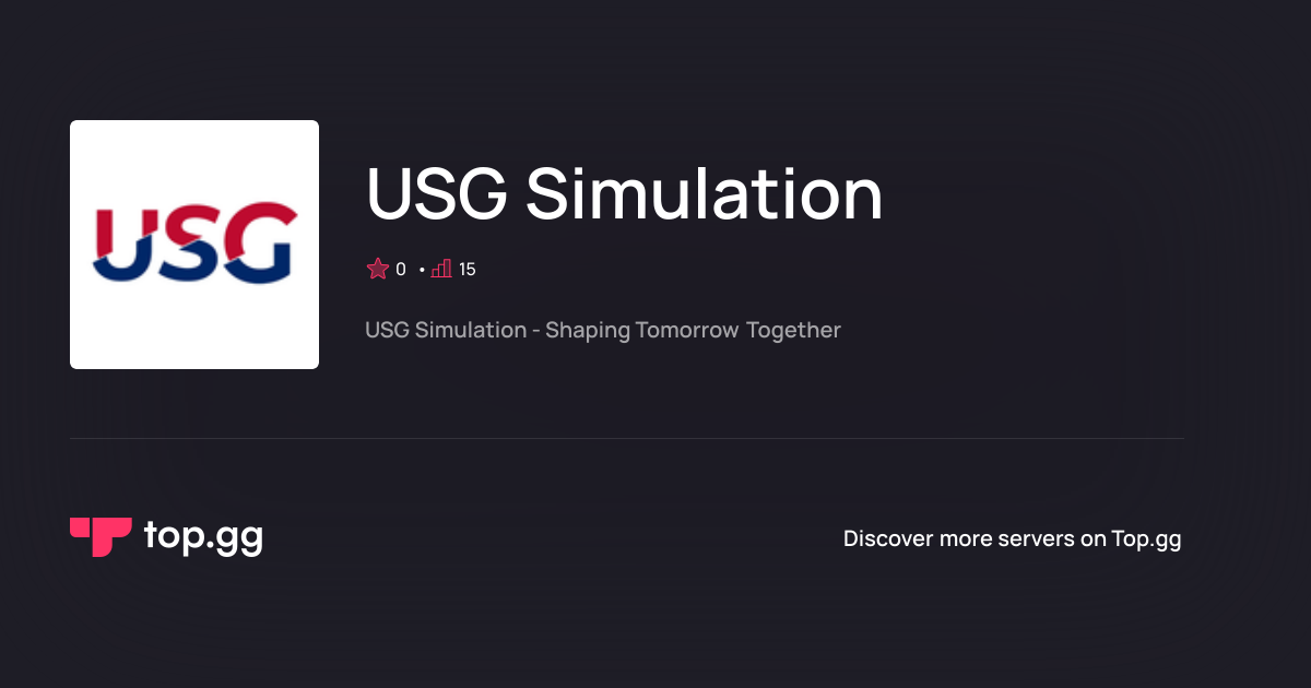 Join USG Simulation Discord Server | The #1 Discord Server List