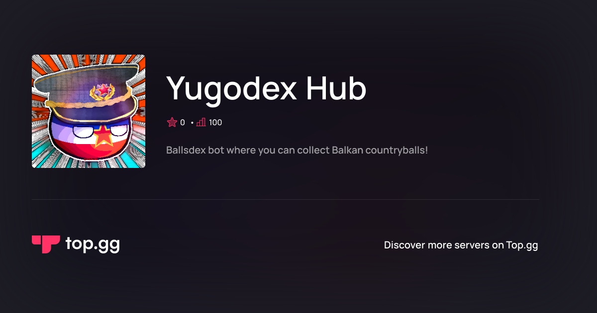 Join Yugodex Hub Discord Server | The #1 Discord Server List