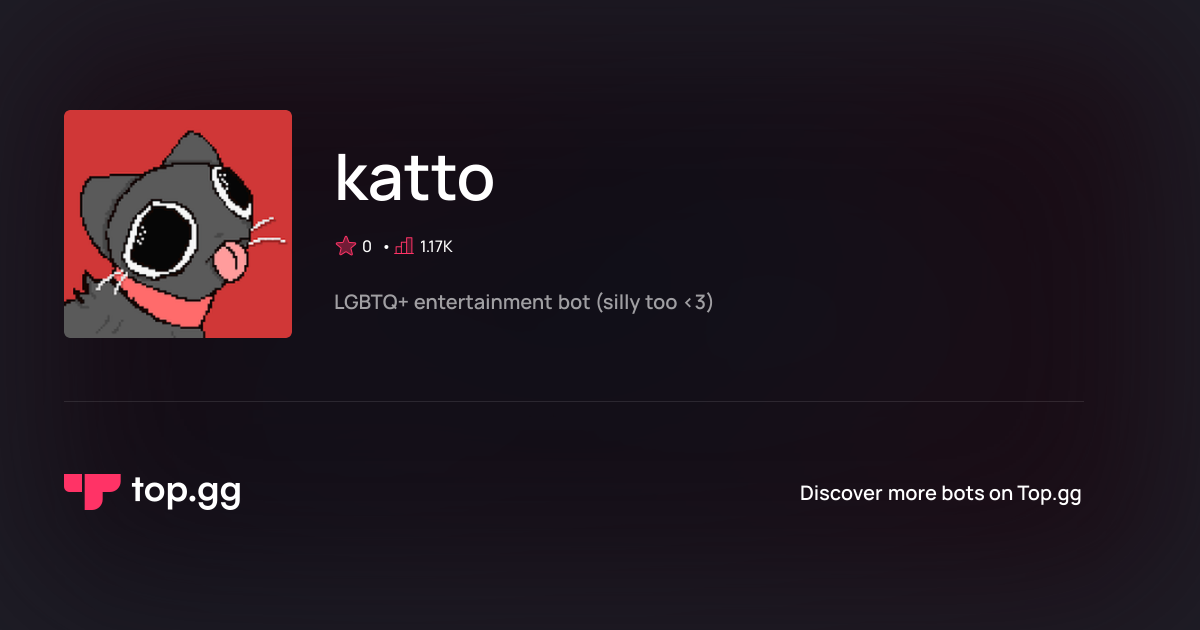 Add katto Discord Bot | The #1 Discord Bot and Discord App List