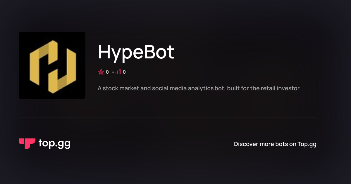 Add HypeBot Discord Bot | The #1 Discord Bot and Discord App List