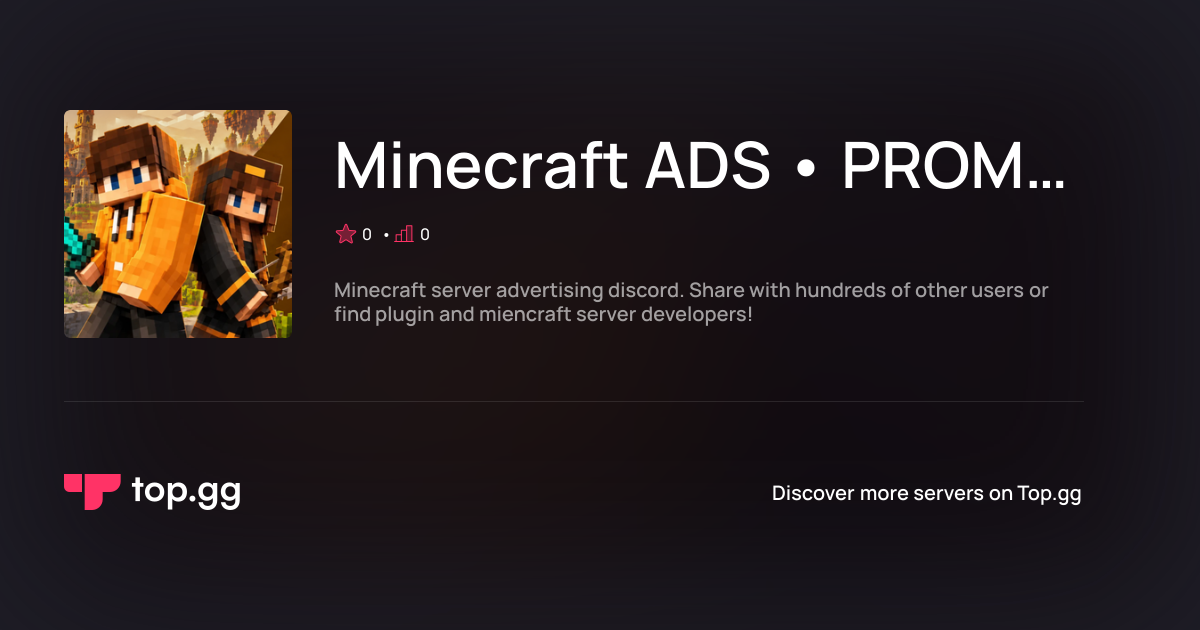 Join MINECRAFT LFG ( CSL ) Discord Server | The #1 Discord Server List