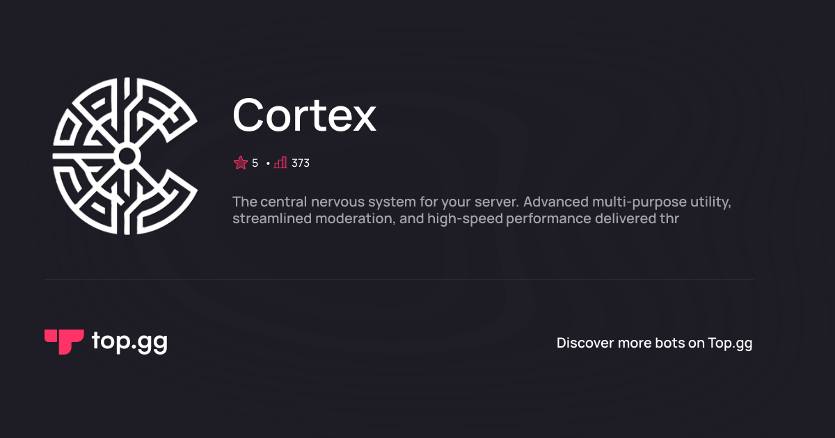 Add Cortex Discord Bot | The #1 Discord Bot and Discord App List