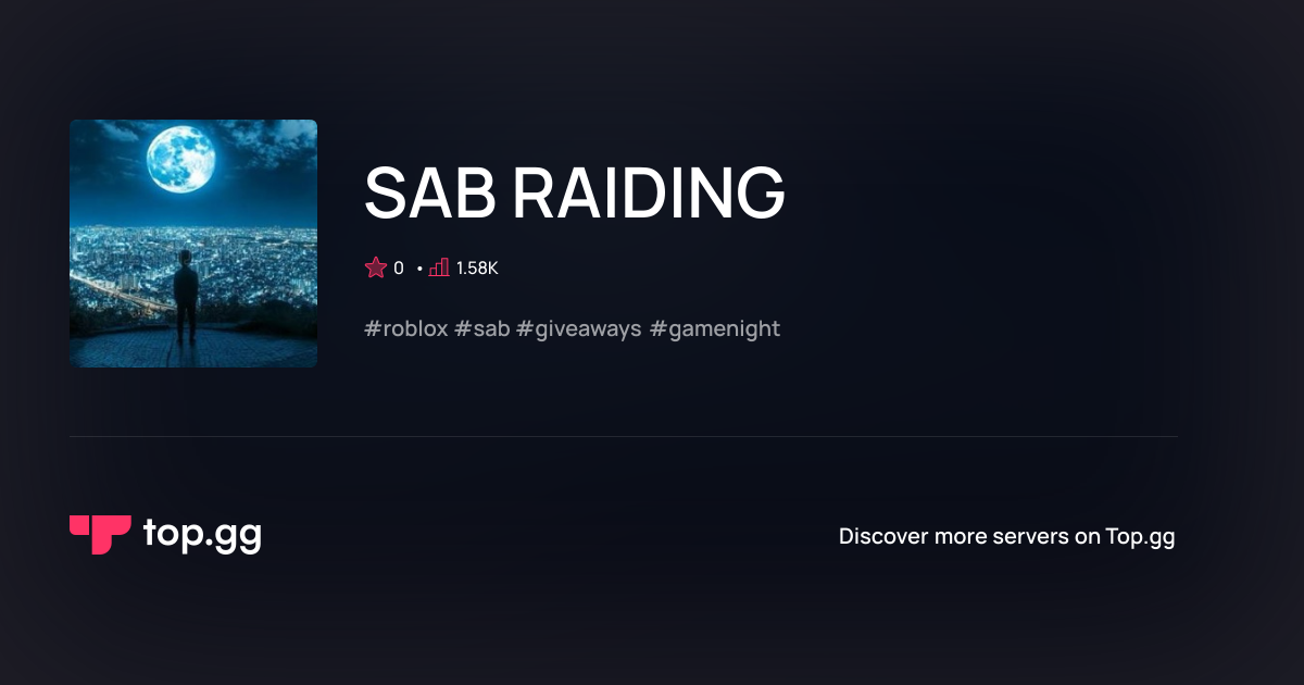 Join SAB RAIDING Discord Server | The #1 Discord Server List