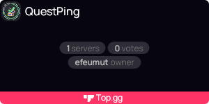 QuestPing Top.gg Widget