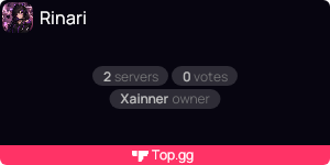 Top.gg widget de Rinari
